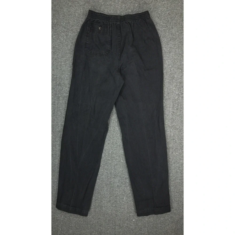 Vintage PCH Jeans Women's Size 32 L Black Cotton Denim High Rise Big Pockets
